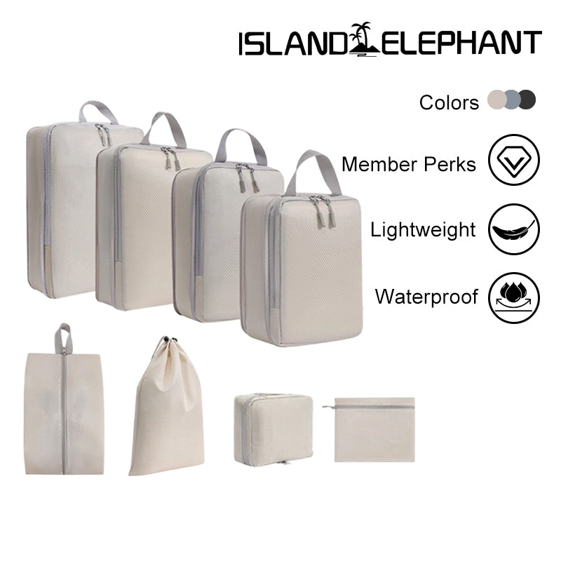 ISLAND ELEPHANT Travel Organizer Bag Compression Luggage Packing Bag Breathable Foldable