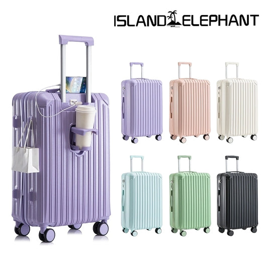ISLAND ELEPHANT Purple Luggage Travel Bag Hand Carry Luggage Maleta（Two Variants）