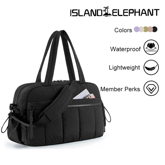 ISLAND ELEPHANT Shoulder Bag  Waterproof  Lightweight Sport Tote Bag Travel Duffel Bag