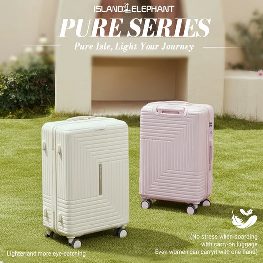 ISLAND ELEPHANT Pure Series Luggage Travel Bag Hand Carry Suitcase Lightweight Durable 20/24 Inch