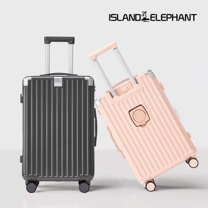 ISLAND ELEPHANT CAREFREE Series Maleta Luggage Travel Bag 20/24/28inch Suitcase With USB Cup Holder
