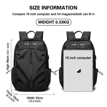 ISLAND ELEPHANT Multi functional Large Capacity Men's Leisure Waterproof Backpack