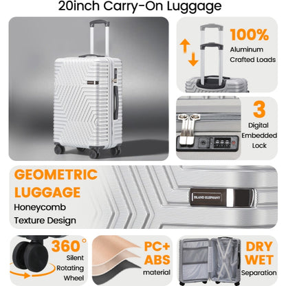 ISLAND ELEPHANT 20/24/28inch Luggage Travel Bag Hand Carry 7kg Trolley