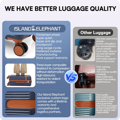 ISLAND ELEPHANT 20/24/28inch Hand Carry Luggage Travel Bag Hand Carry 7kg Suitcase