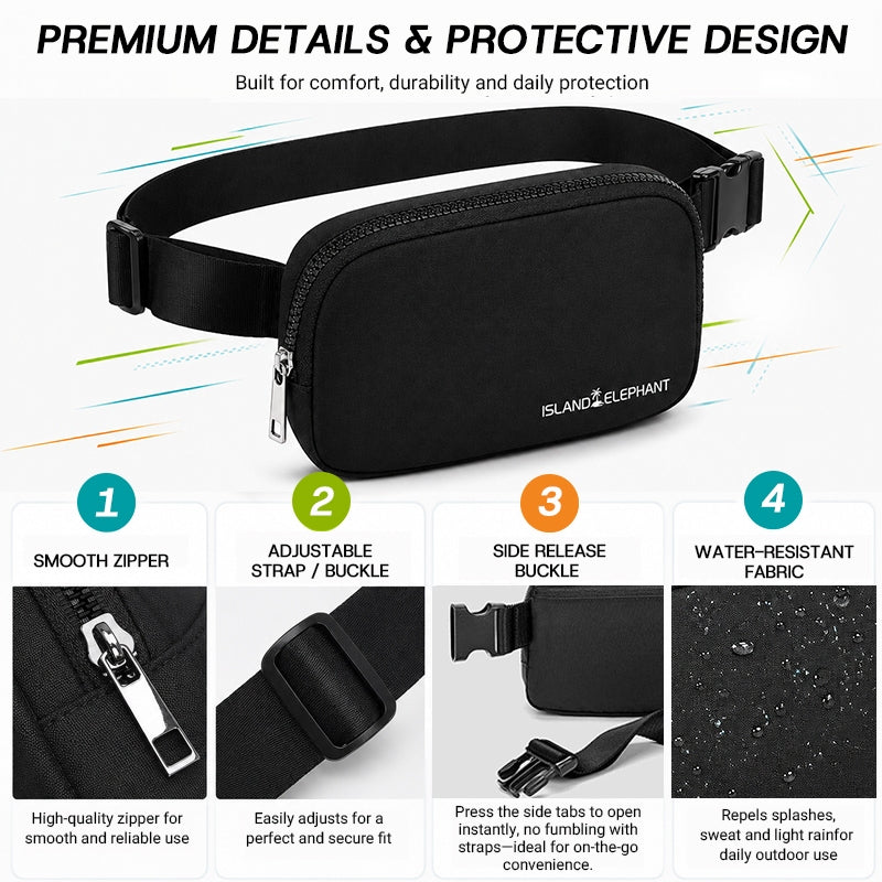 ISLAND ELEPHANT Sports Waist Bag For Women Running Belt bag
