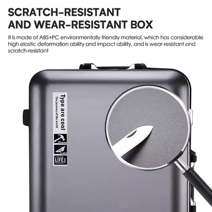 ISLAND ELEPHANT Kangaroo Aluminum Luggage Travel Bag Large Capacity With USB Interface ABS+PC