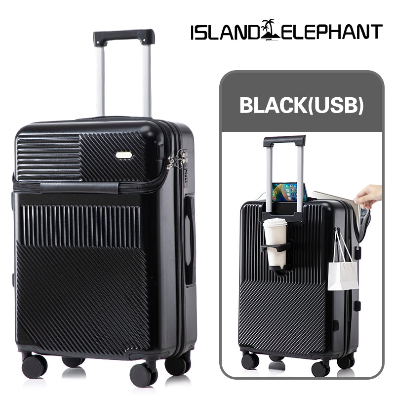 ISLAND ELEPHANT Japanese Style Luggage Travel Bag USB 20 inches 24 inches