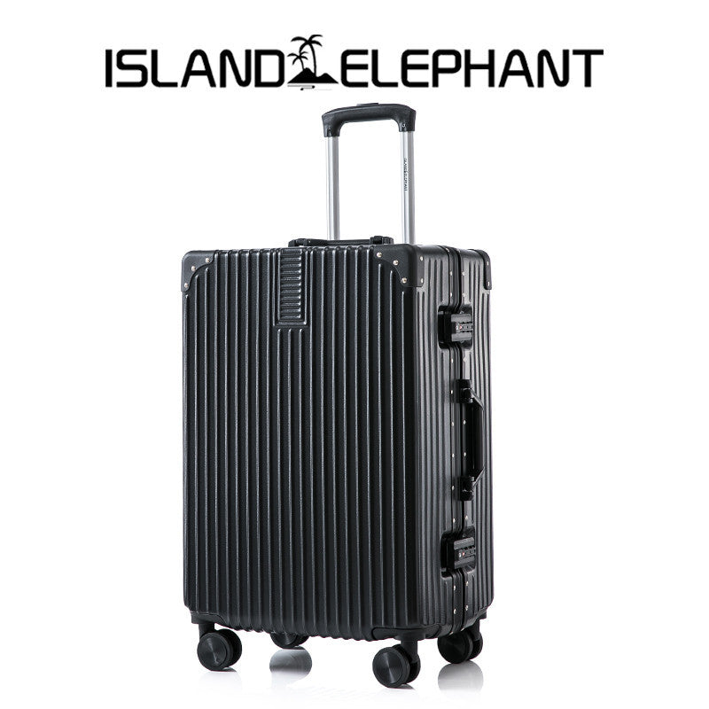 ISLAND ELEPHANT Retro Aluminum Luggage Travel Bag Suitcase Hand Carry Luggage