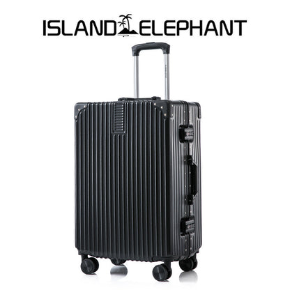 ISLAND ELEPHANT Retro Aluminum Luggage Travel Bag Suitcase Hand Carry Luggage