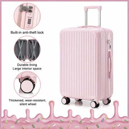 ISLAND ELEPHANT Candy Luggage Travel Bag Lightweight 360° Spinner Wheels 20/24/28Inch