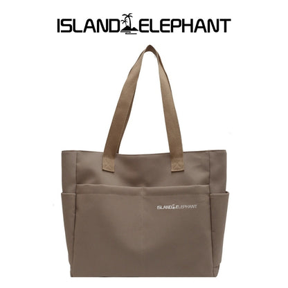 ISLAND ELEPHANT Japanese Canvas Bag Waterproof Tote bag，Spacious for 15'' Laptop Folder