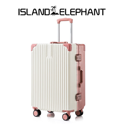ISLAND ELEPHANT Retro Aluminum Luggage Travel Bag Suitcase Hand Carry Luggage