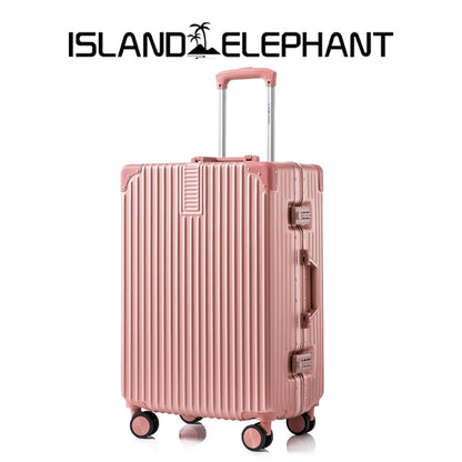 ISLAND ELEPHANT Retro Aluminum Luggage Travel Bag Suitcase Hand Carry Luggage