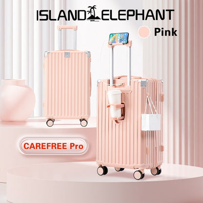ISLAND ELEPHANT CAREFREE Series Maleta Luggage Travel Bag 20/24/28inch Suitcase With USB Cup Holder