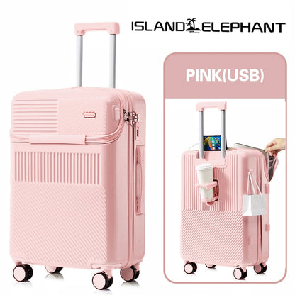 ISLAND ELEPHANT Japanese Style Luggage Travel Bag USB 20 inches 24 inches