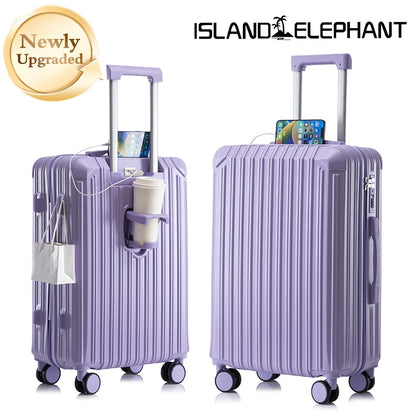 ISLAND ELEPHANT Purple Luggage Travel Bag Hand Carry Luggage Maleta（Two Variants）