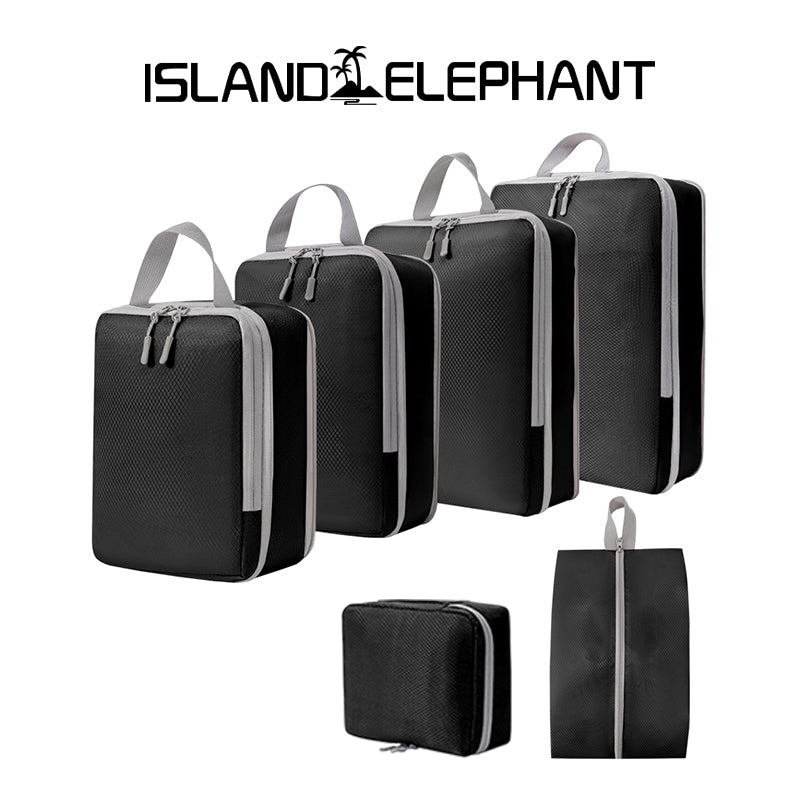 ISLAND ELEPHANT Travel Organizer Bag Compression Luggage Packing Bag Breathable Foldable
