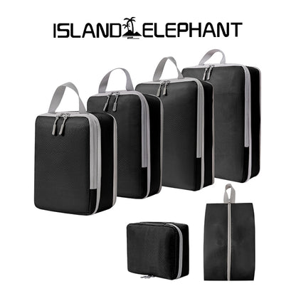 ISLAND ELEPHANT Travel Organizer Bag Compression Luggage Packing Bag Breathable Foldable
