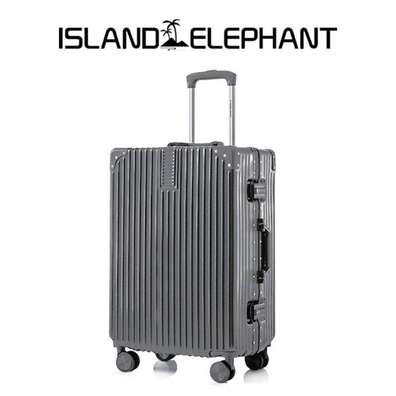 ISLAND ELEPHANT Retro Aluminum Luggage Travel Bag Suitcase Hand Carry Luggage