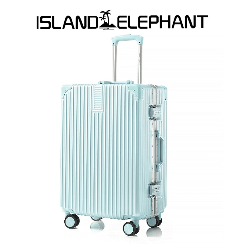 ISLAND ELEPHANT Retro Aluminum Luggage Travel Bag Suitcase Hand Carry Luggage