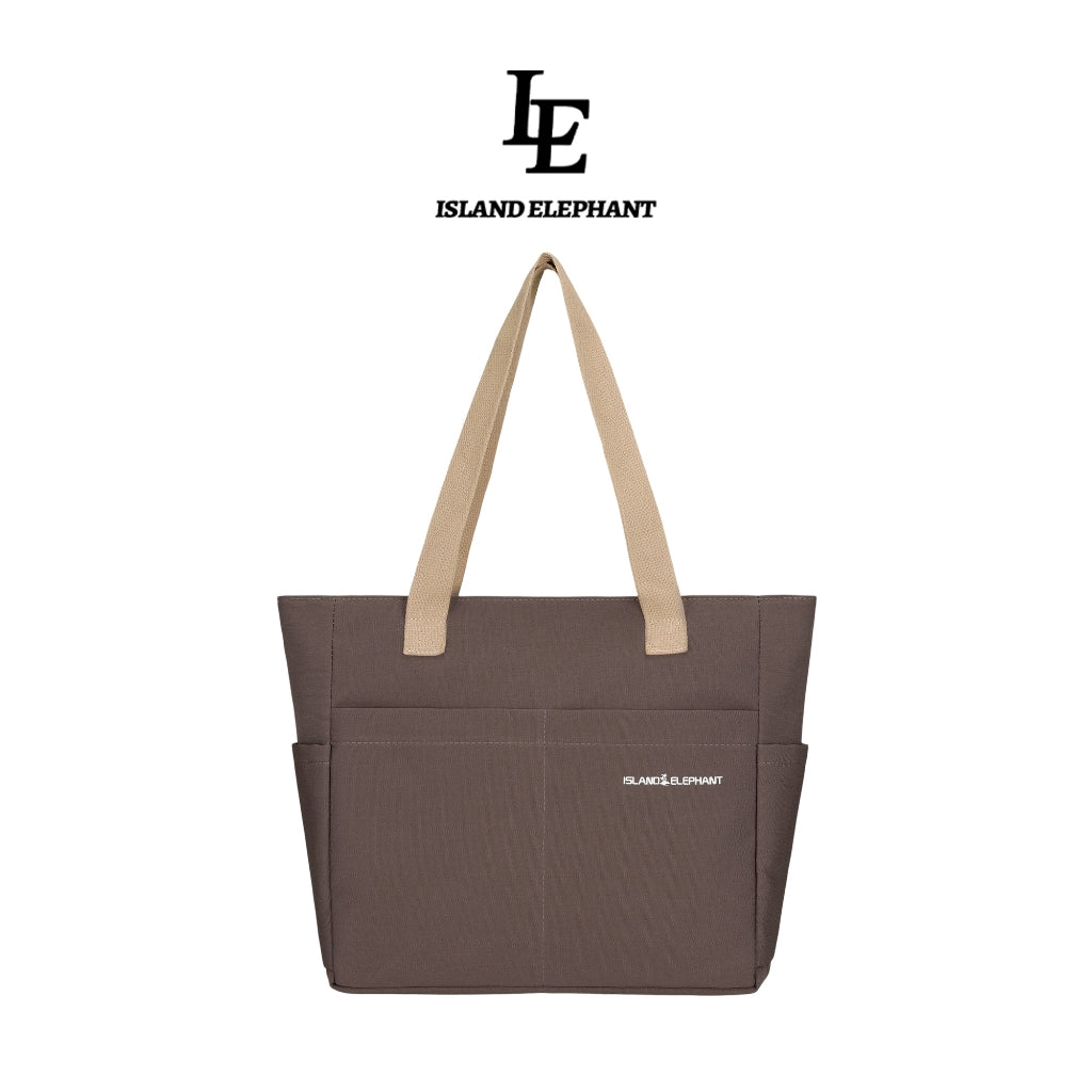 ISLAND ELEPHANT Japanese Canvas Bag Waterproof Tote bag，Spacious for 15'' Laptop Folder