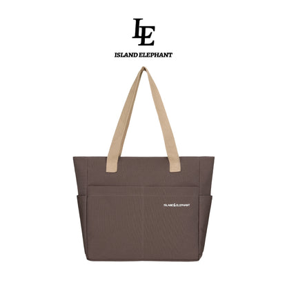 ISLAND ELEPHANT Japanese Canvas Bag Waterproof Tote bag，Spacious for 15'' Laptop Folder