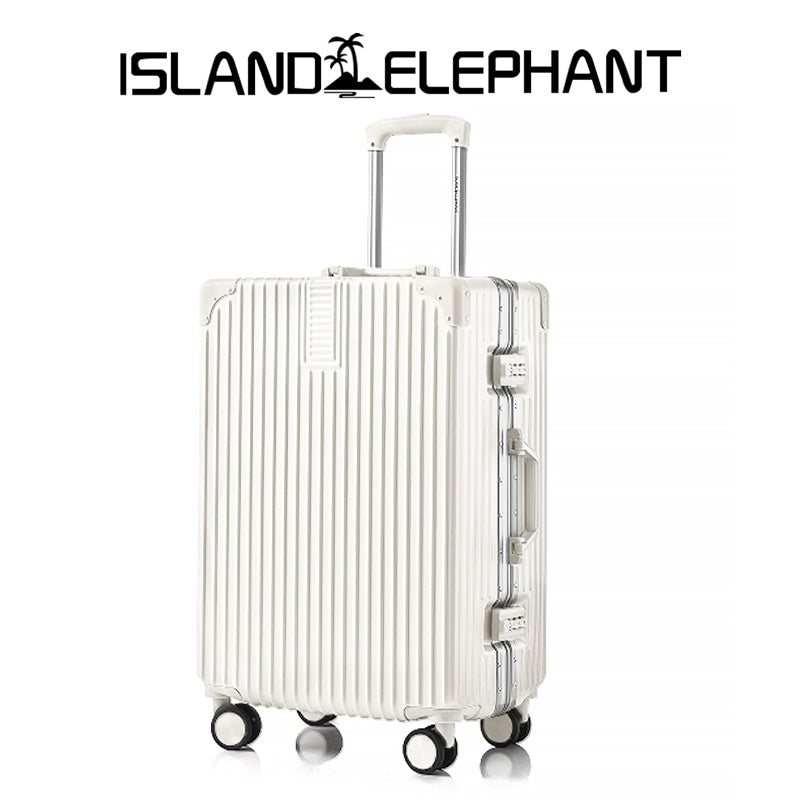 ISLAND ELEPHANT Retro Aluminum Luggage Travel Bag Suitcase Hand Carry Luggage