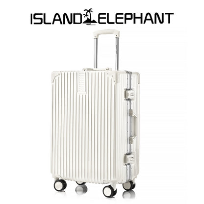 ISLAND ELEPHANT Retro Aluminum Luggage Travel Bag Suitcase Hand Carry Luggage