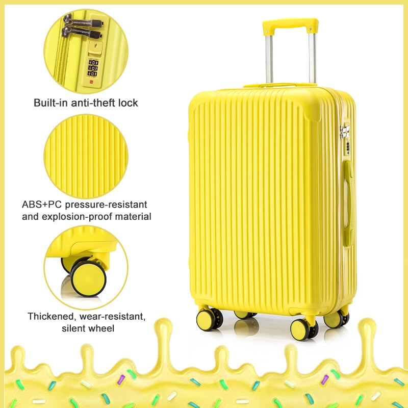 ISLAND ELEPHANT Candy Luggage Travel Bag Lightweight 360° Spinner Wheels 20/24/28Inch
