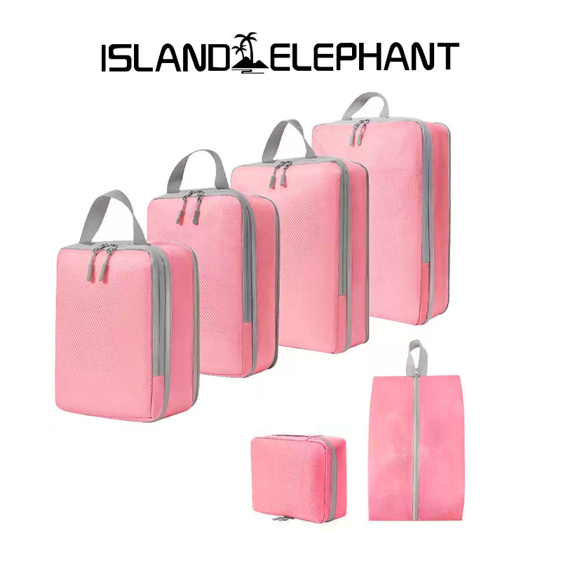 ISLAND ELEPHANT Travel Organizer Bag Compression Luggage Packing Bag Breathable Foldable