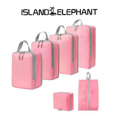 ISLAND ELEPHANT Travel Organizer Bag Compression Luggage Packing Bag Breathable Foldable