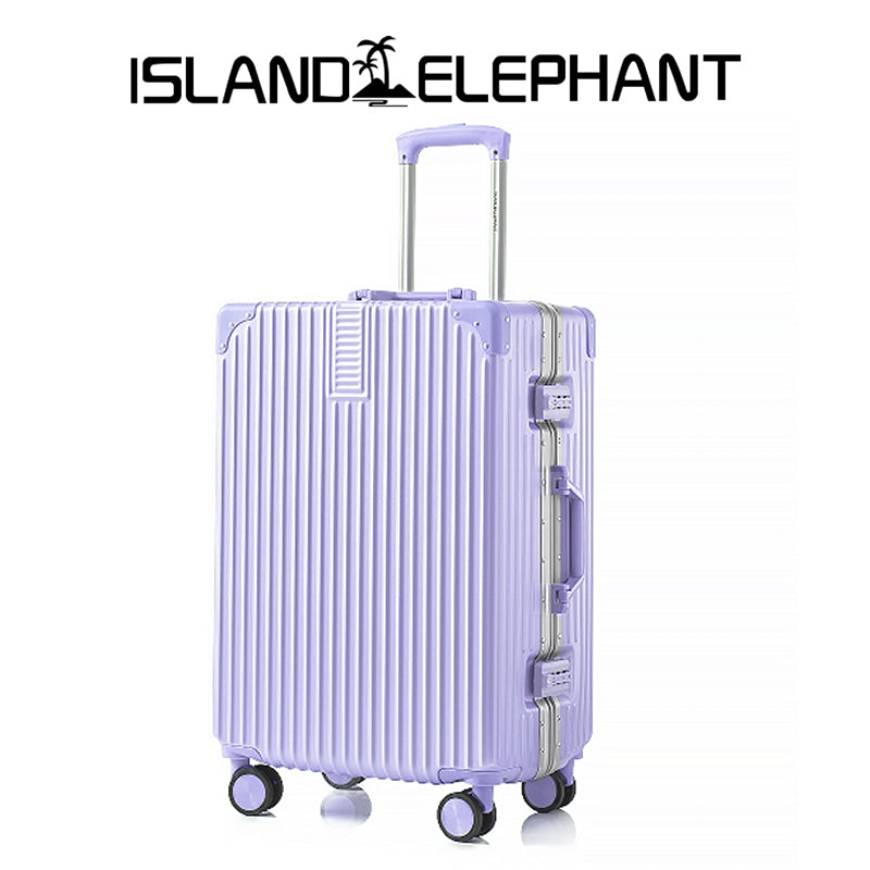 ISLAND ELEPHANT Retro Aluminum Luggage Travel Bag Suitcase Hand Carry Luggage