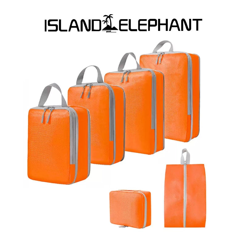 ISLAND ELEPHANT Travel Organizer Bag Compression Luggage Packing Bag Breathable Foldable