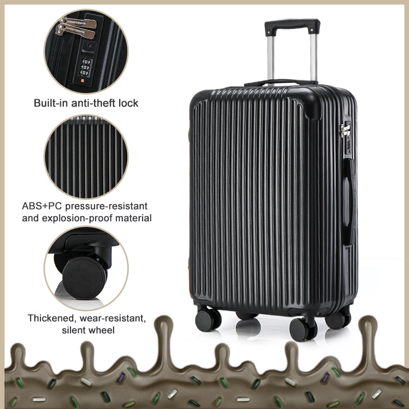 ISLAND ELEPHANT Candy Luggage Travel Bag Lightweight 360° Spinner Wheels 20/24/28Inch