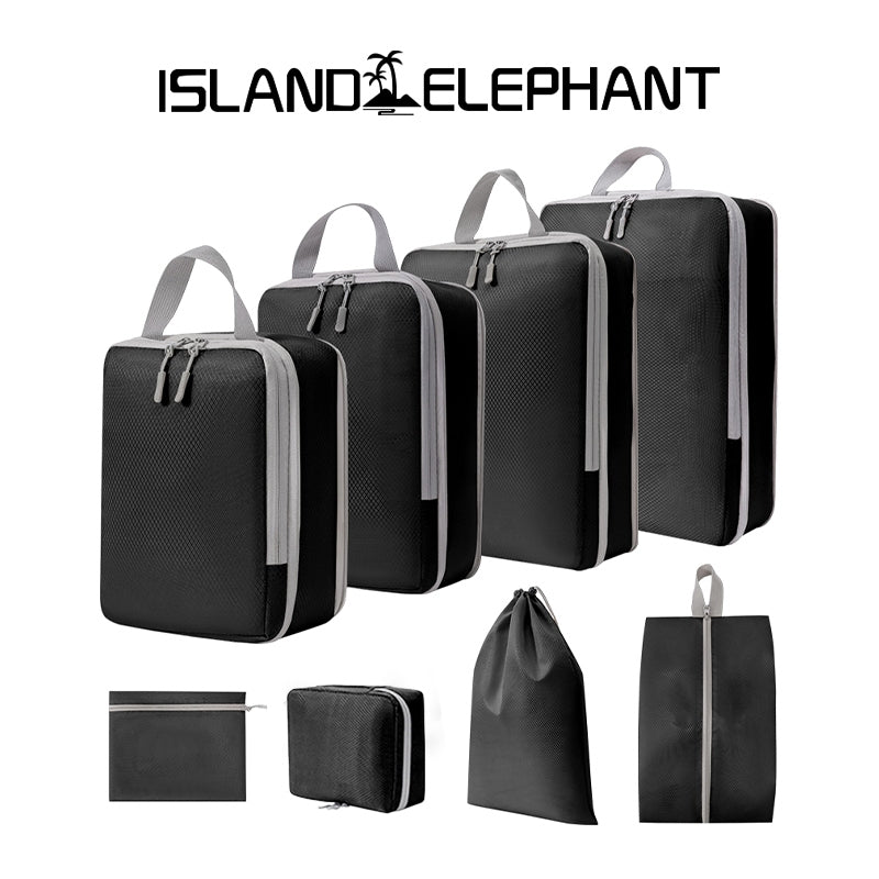 ISLAND ELEPHANT Travel Organizer Bag Compression Luggage Packing Bag Breathable Foldable