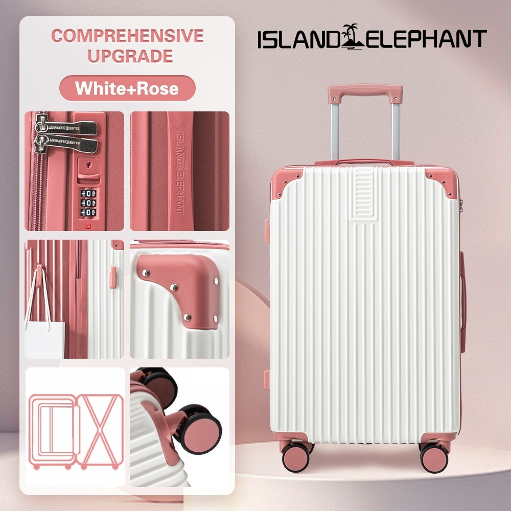 ISLAND ELEPHANT Retro Aluminum Luggage Travel Bag Suitcase Hand Carry Luggage