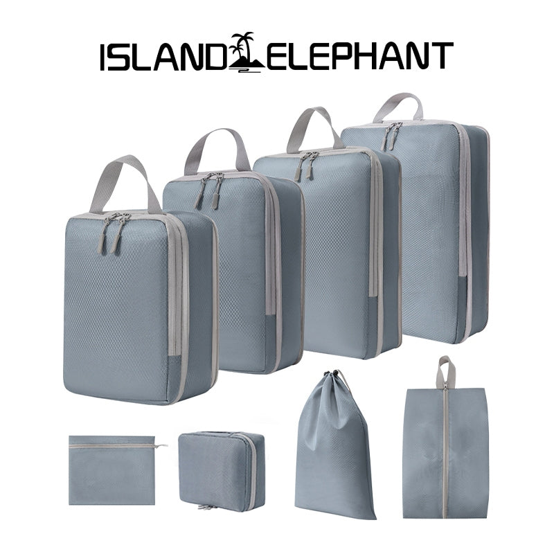 ISLAND ELEPHANT Travel Organizer Bag Compression Luggage Packing Bag Breathable Foldable