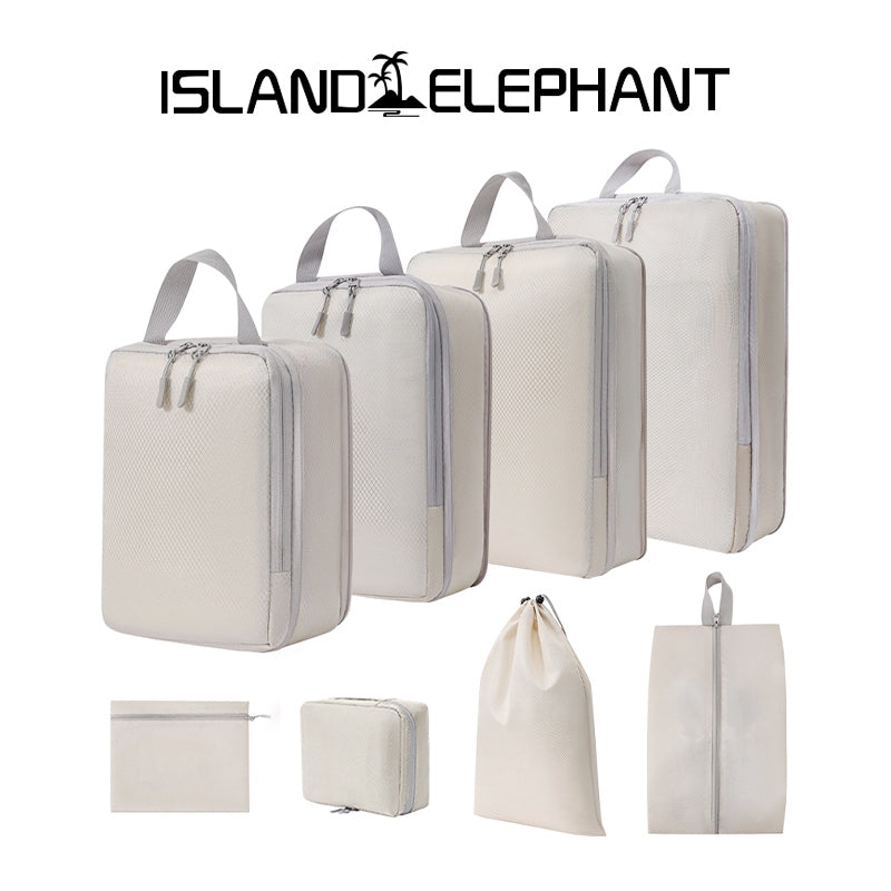 ISLAND ELEPHANT Travel Organizer Bag Compression Luggage Packing Bag Breathable Foldable