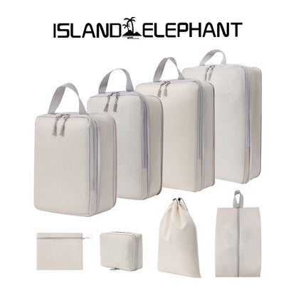 ISLAND ELEPHANT Travel Organizer Bag Compression Luggage Packing Bag Breathable Foldable
