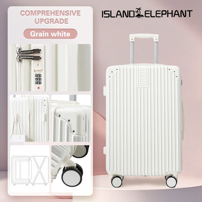 ISLAND ELEPHANT Retro Aluminum Luggage Travel Bag Suitcase Hand Carry Luggage