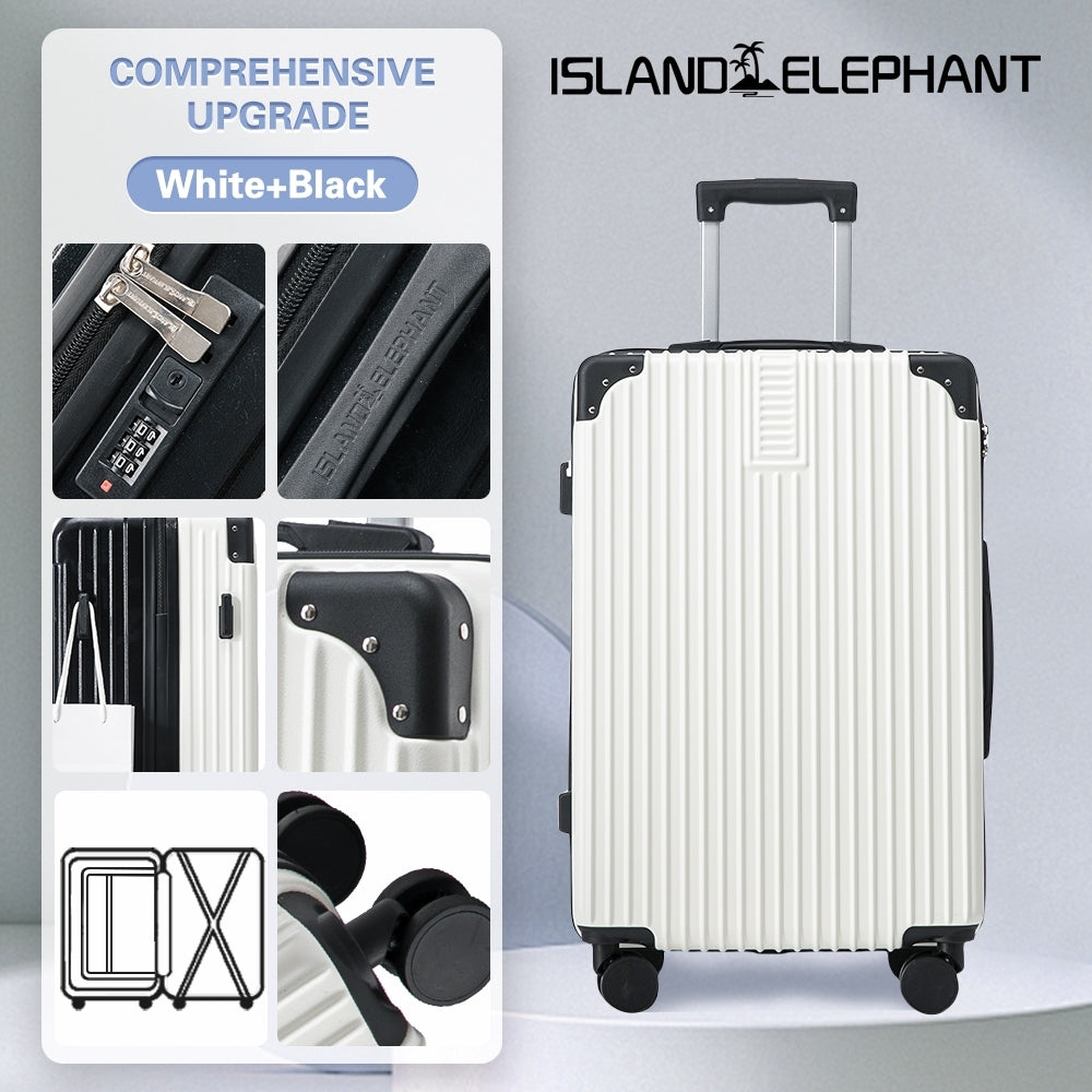ISLAND ELEPHANT Retro Aluminum Luggage Travel Bag Suitcase Hand Carry Luggage