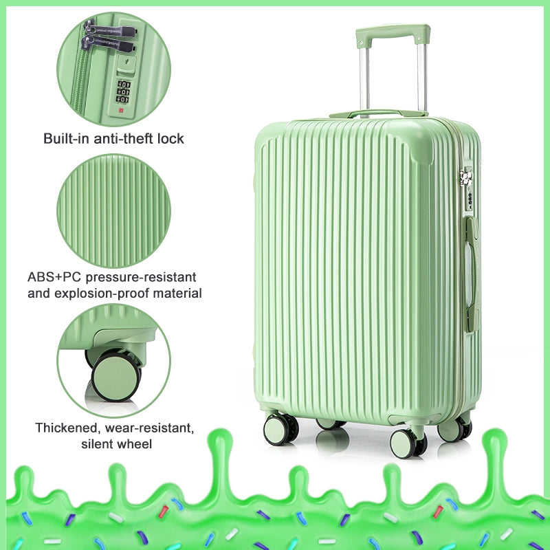 ISLAND ELEPHANT Candy Luggage Travel Bag Lightweight 360° Spinner Wheels 20/24/28Inch
