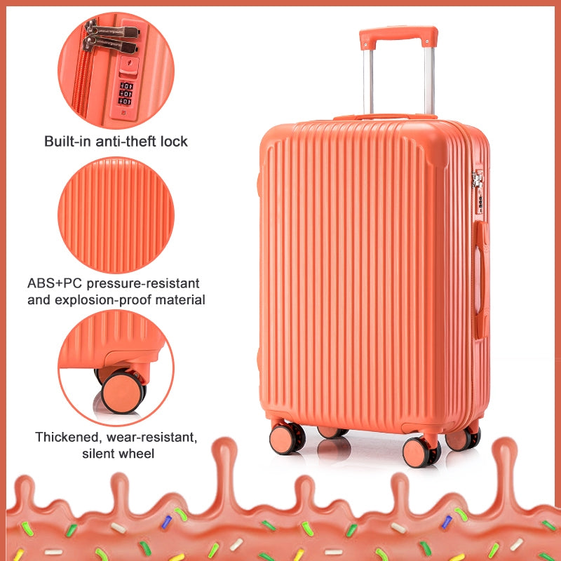ISLAND ELEPHANT Candy Luggage Travel Bag Lightweight 360° Spinner Wheels 20/24/28Inch